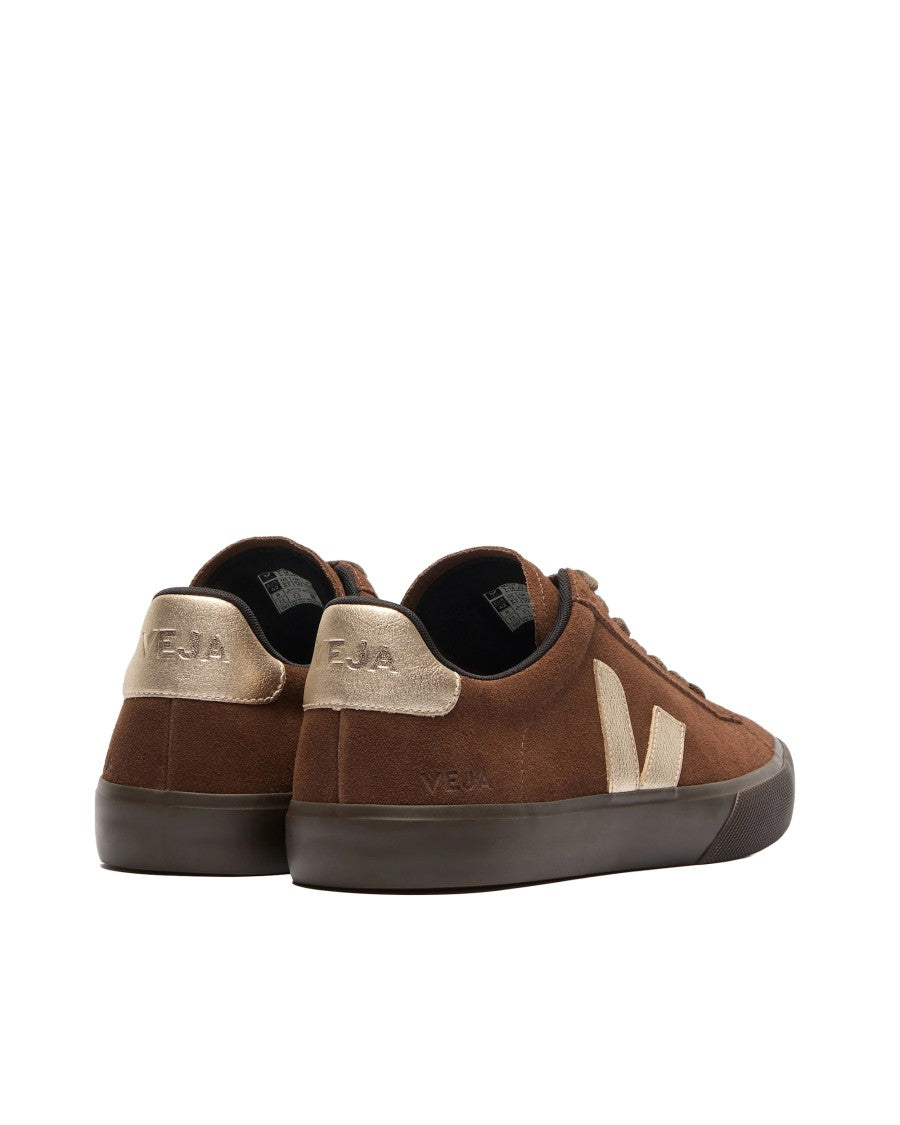 Veja Campo Suede Walnut Sneakers With Organic Accents