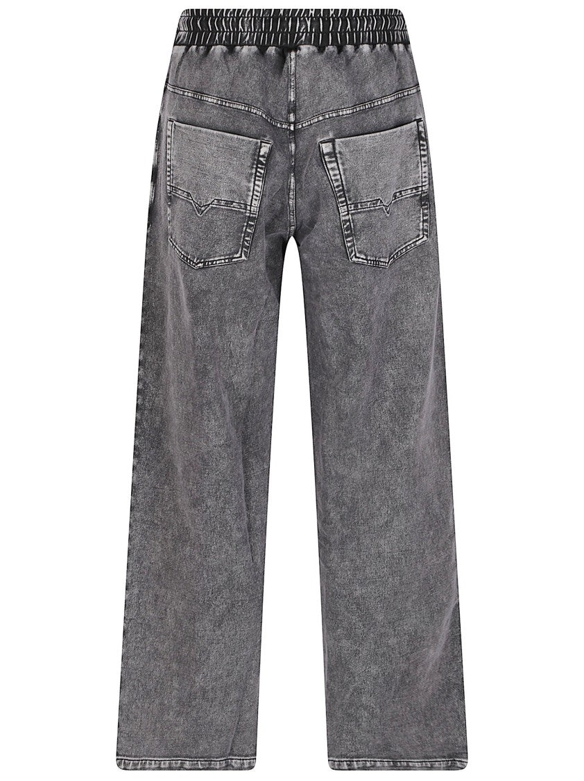 Diesel Grey P-Stuk Relaxed Tapered Cotton Track Pants