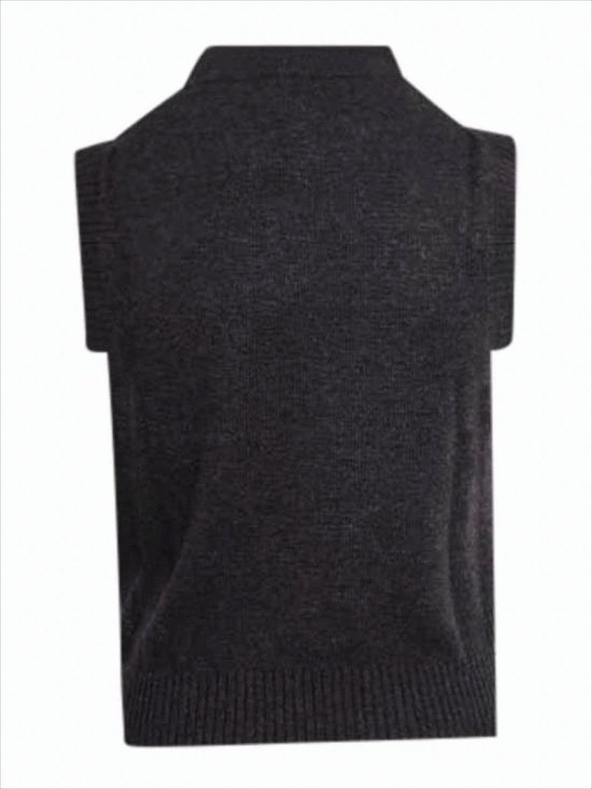Ganni Sleeveless Knitted Sweater Vest