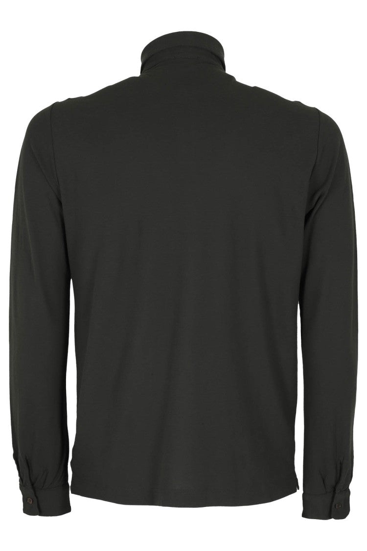 Zanone Long-Sleeve Polo Shirt