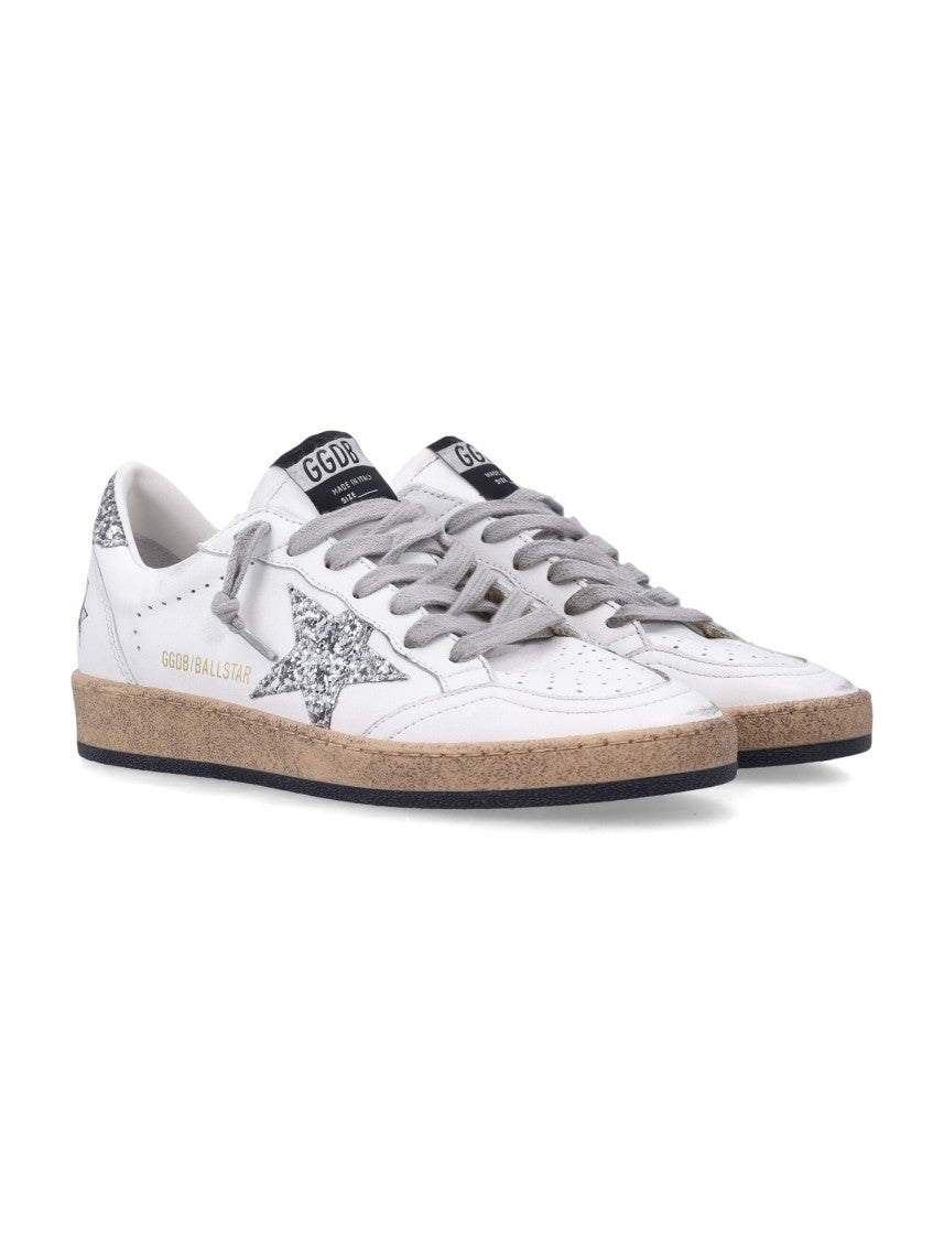 Golden Goose White Ball Star Leather Sneakers