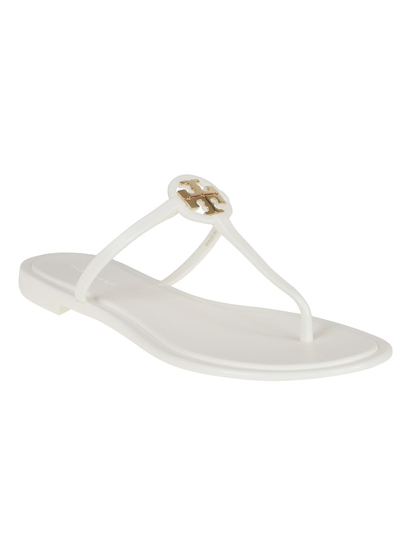 Tory Burch White Sandals With Thin Straps