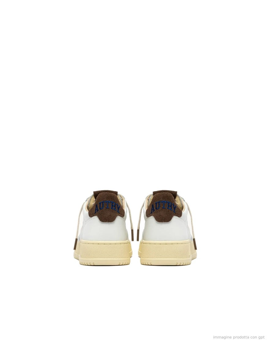 Autry White Leather Suede Medalist Sneakers