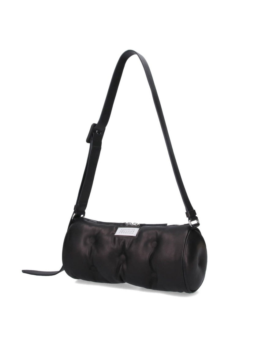 Maison Margiela Black Nappa Leather "Glam Slam" Shoulder Bag