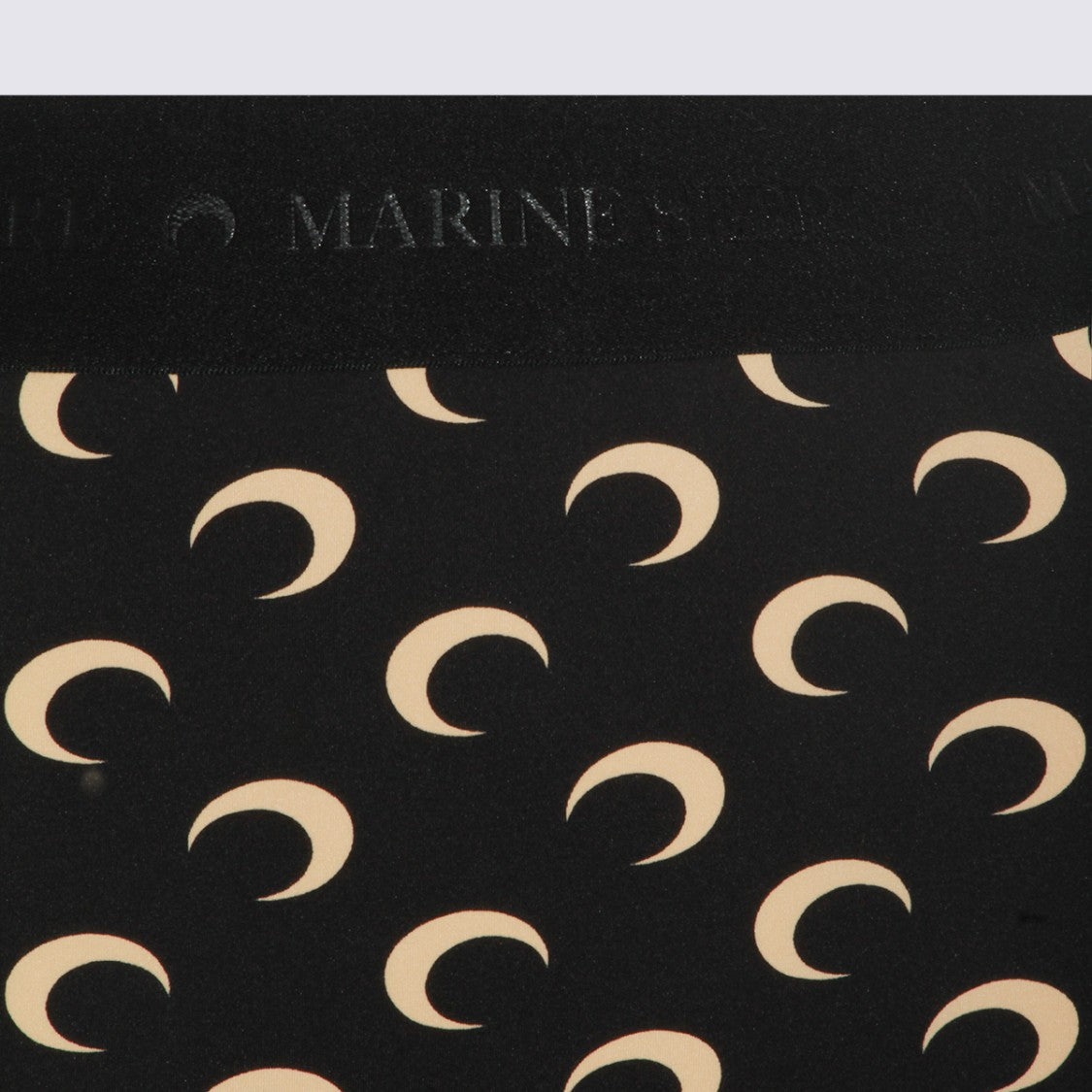 Marine Serre Crescent Moon Pattern Fitted Mid-Thigh Shorts
