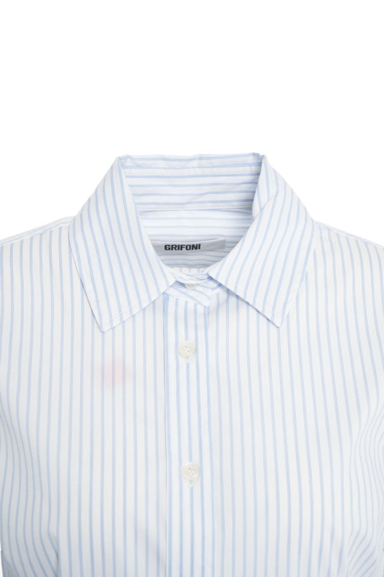 Grifoni Timeless Striped Shirt With Collar
