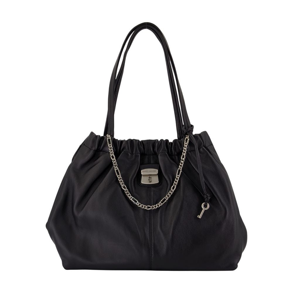 Marc Jacobs Spacious Black Calfskin Tote Shoulder Bag