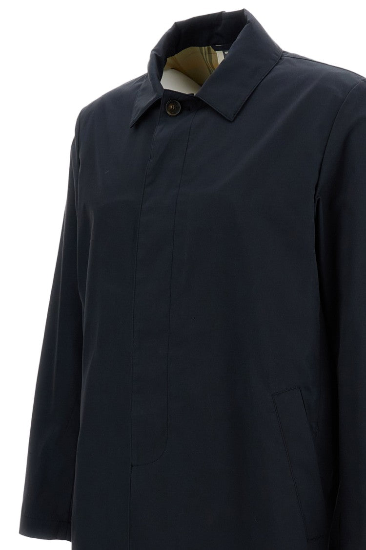 L'impermeabile Structured Dark Blue Coat