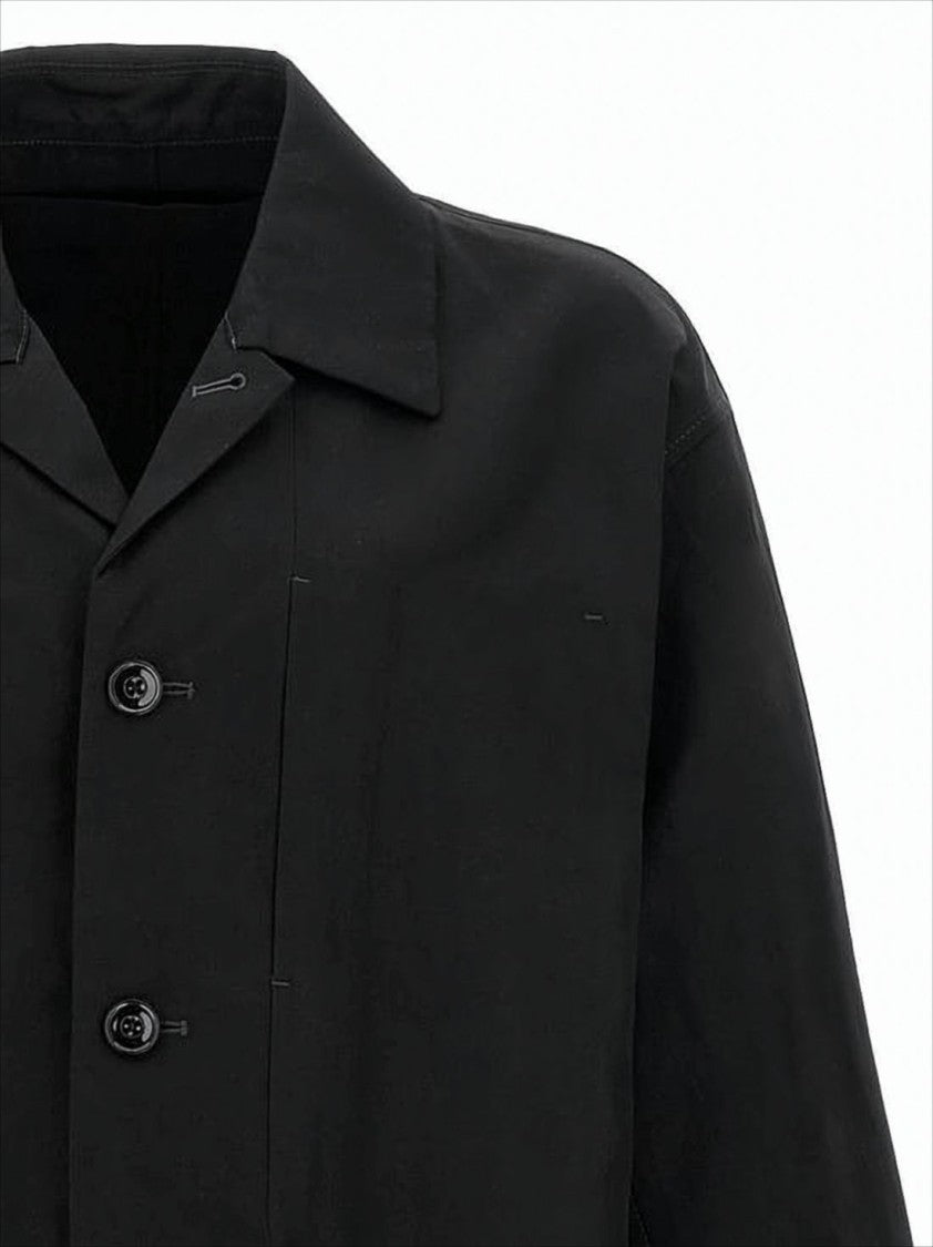 Lemaire Boxy Black Jacket With Classic Collar