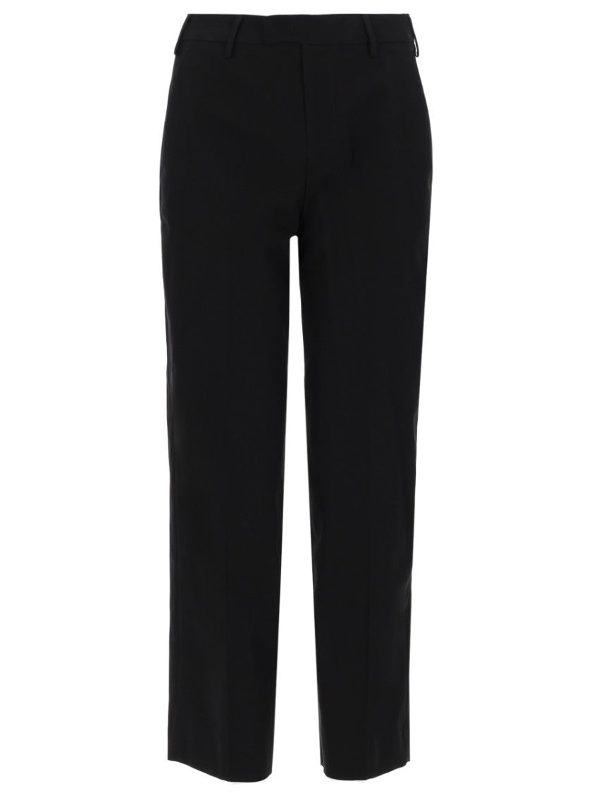 Pt Torino Neutrals Emma Minimalist Straight Cotton Pants