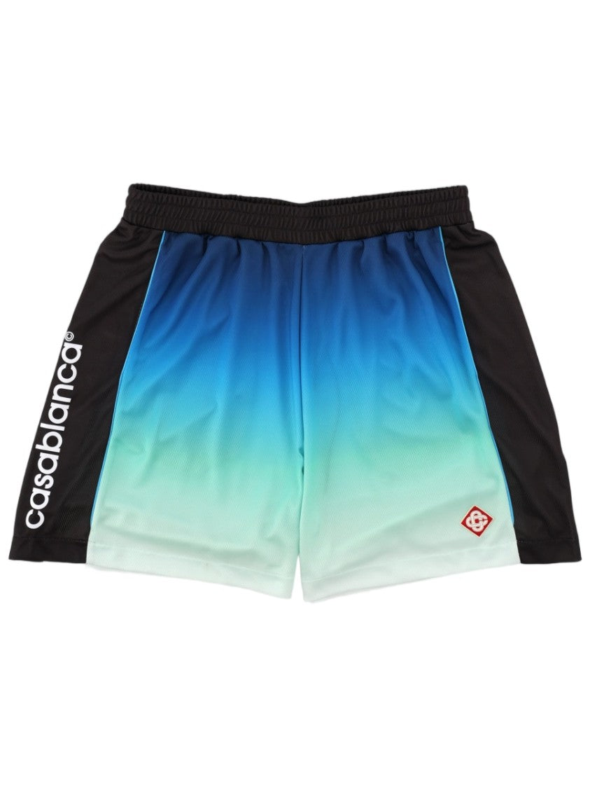 Casablanca Gradient Design Logo Polyester Football Shorts