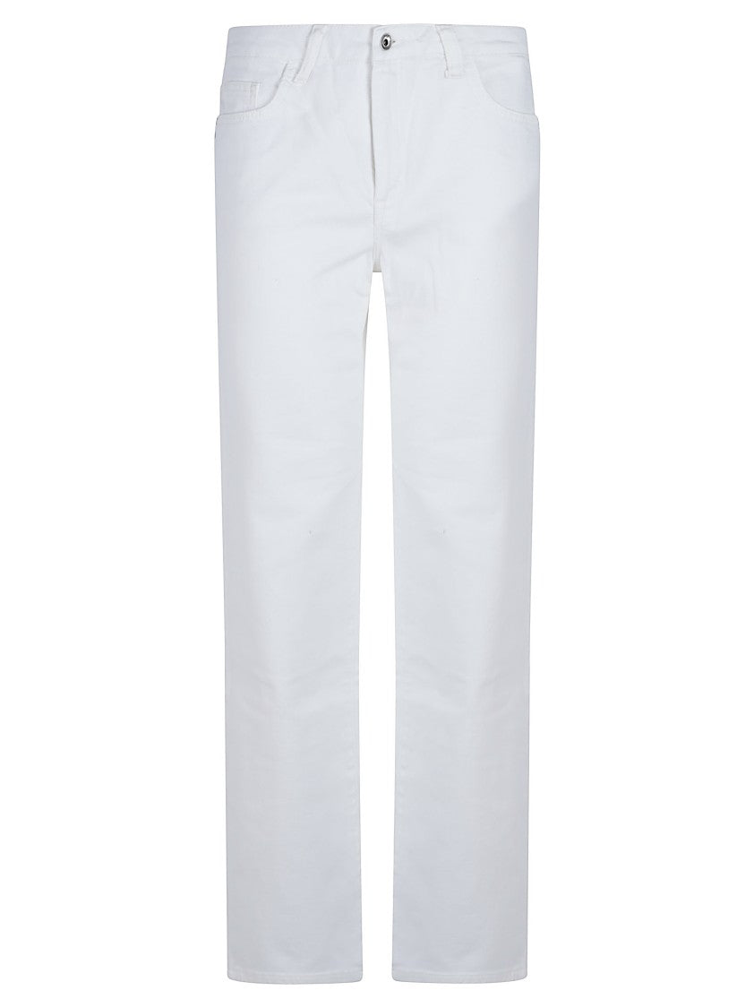 Patrizia Pepe Essential Straight Leg Cotton Jeans