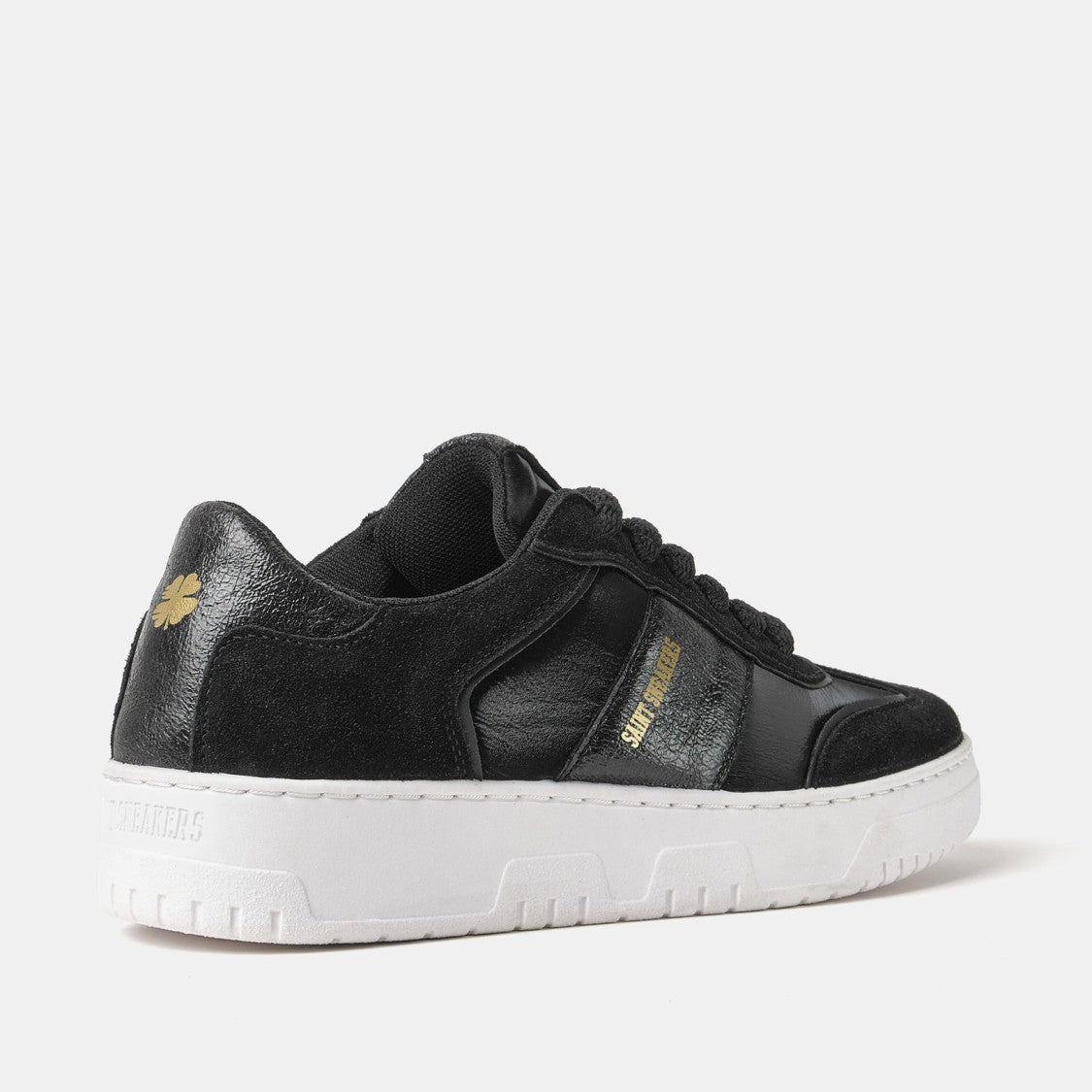Saint Sneakers Black Suede And Leather Sneakers