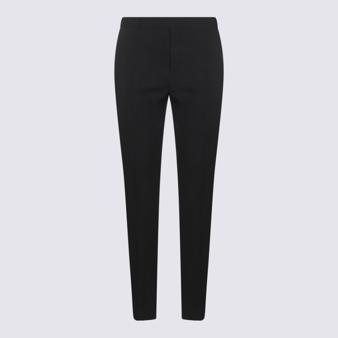 Saint Laurent Slim-Fit Black Trousers With Tailored Waistband And Button Closure