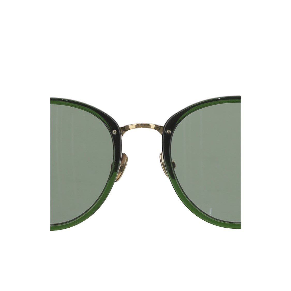 Linda Farrow Oval Frame Acetate Sunglasses