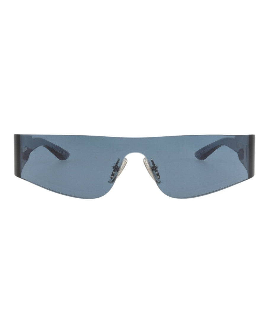 Balenciaga Shield-Frame Nylon Sunglasses With Integrated Nose Pads