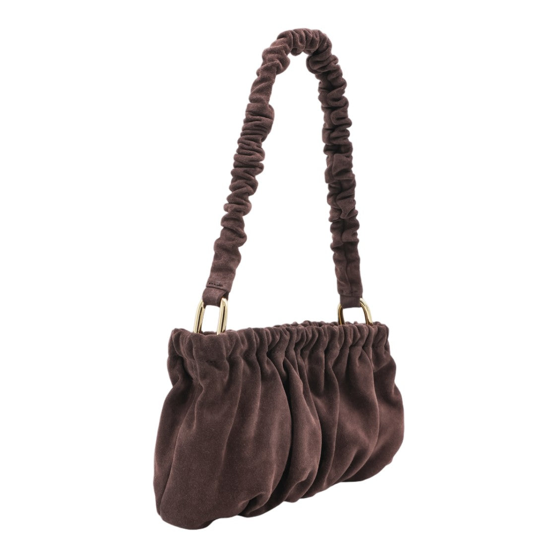 Marni Ruched Plush Shoulder Bag