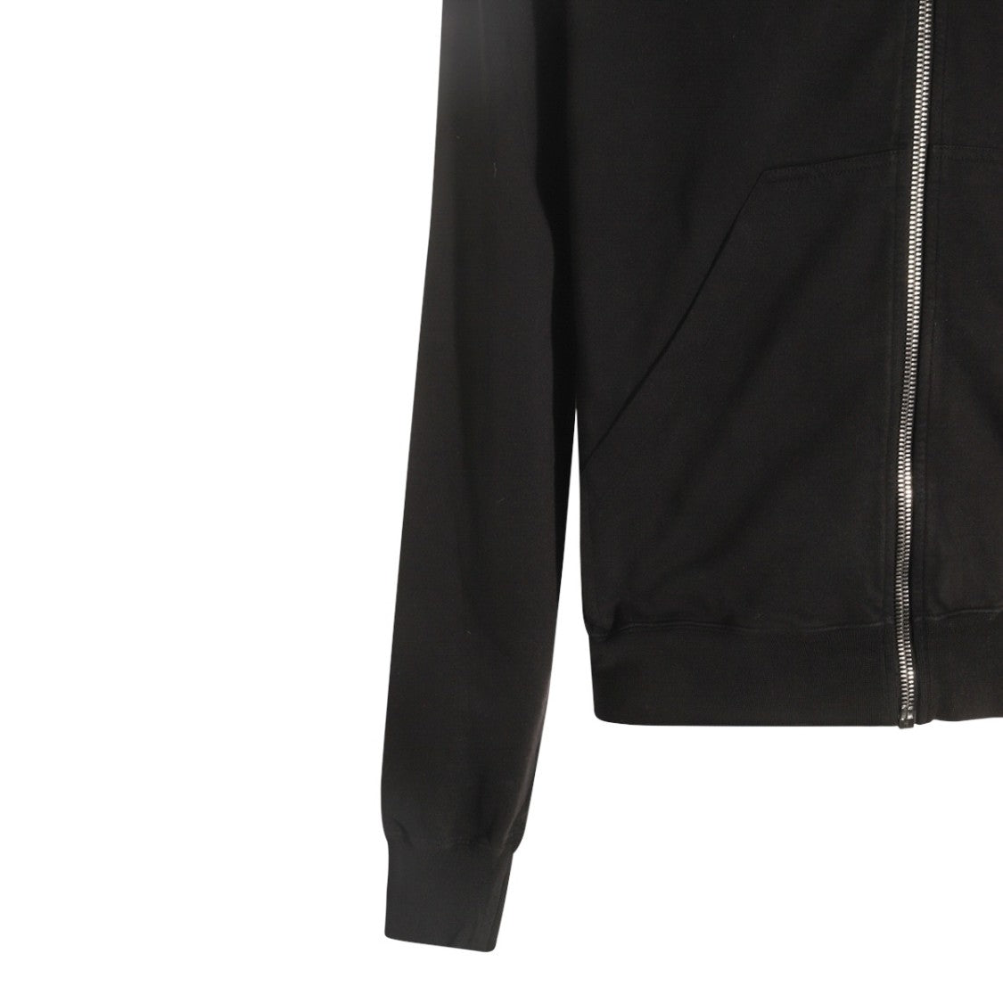 Drkshdw By Rick Owens Minimalist Black Hoodie With Crew Neckline And Relaxed Fit