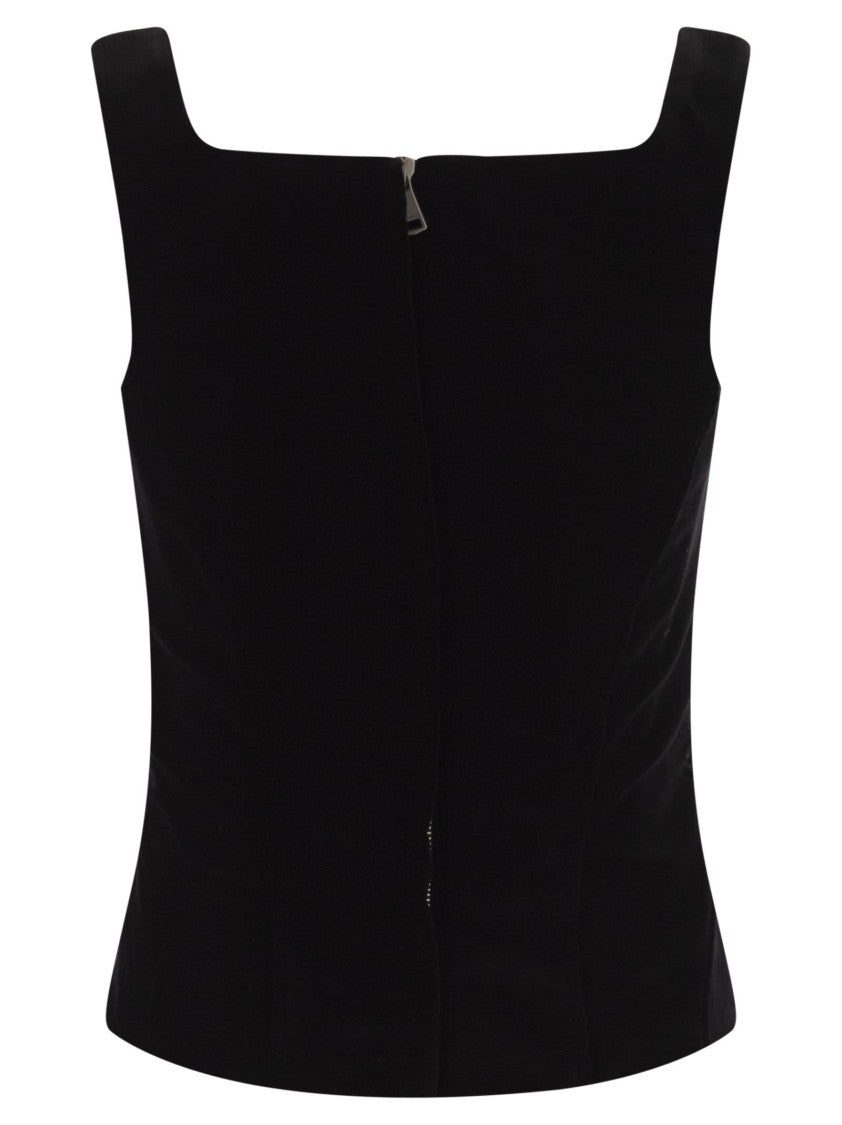 Max Mara Baden1234 - Velvet Bustier Top