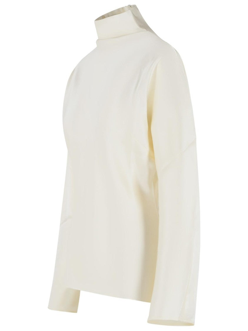 Róhe Cream Acetate Blend Blouse