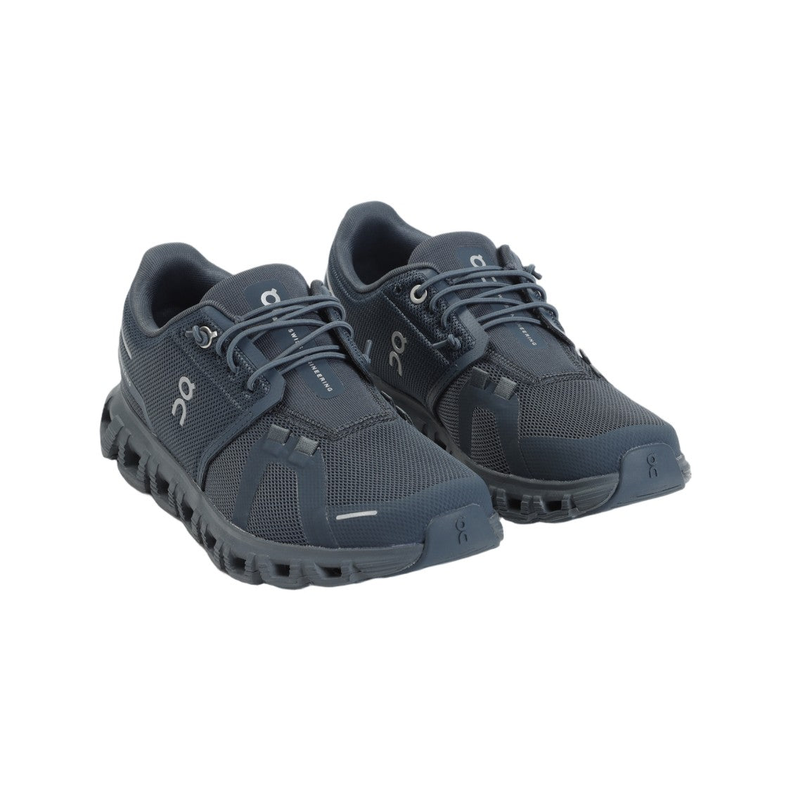 On Navy Stone Textile Sneakers With Reflective Inserts