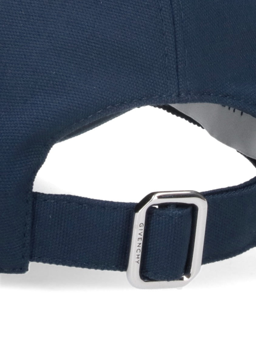 Givenchy Navy Blue Cotton Baseball Cap