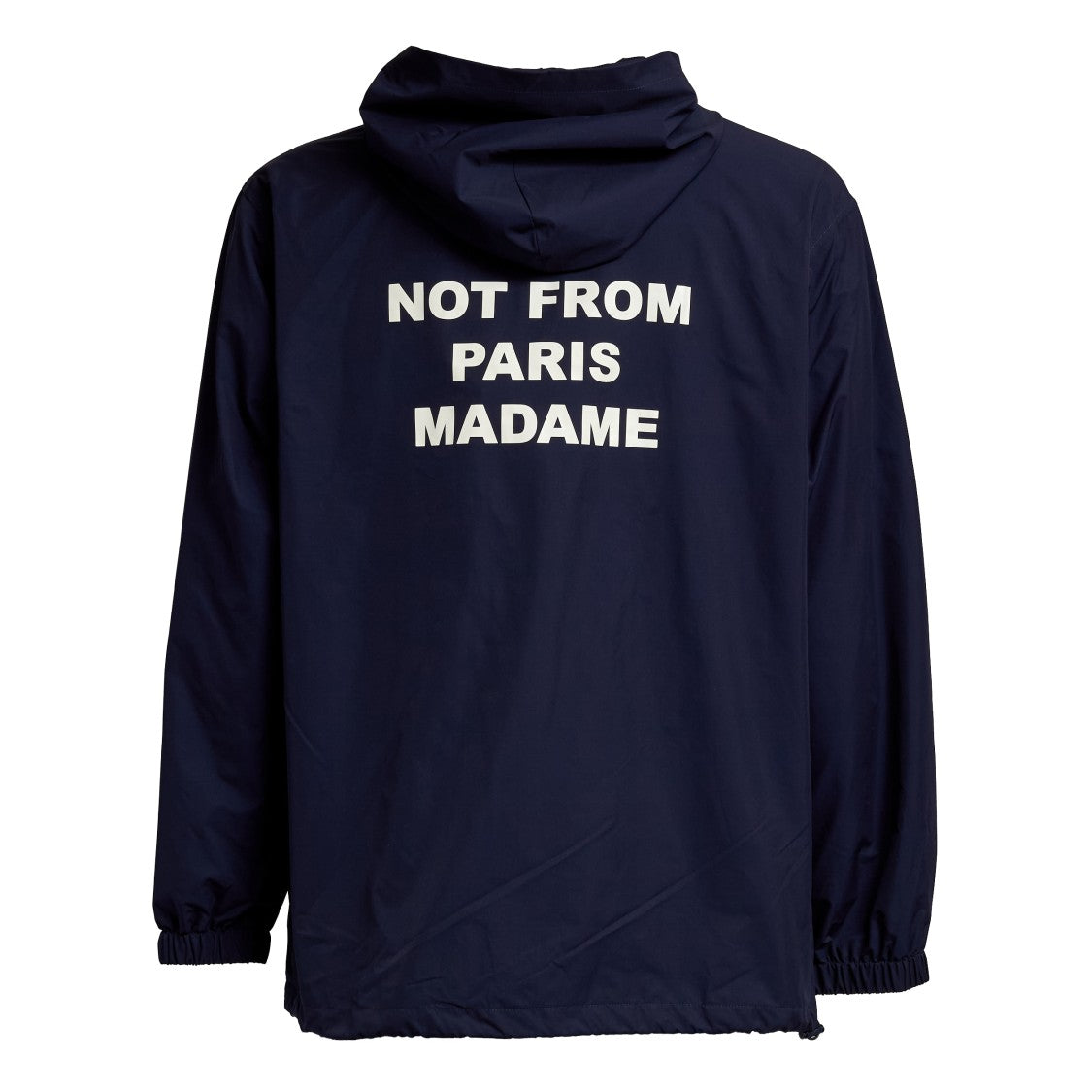 Drôle De Monsieur Oversized Navy Jacket Statement Print