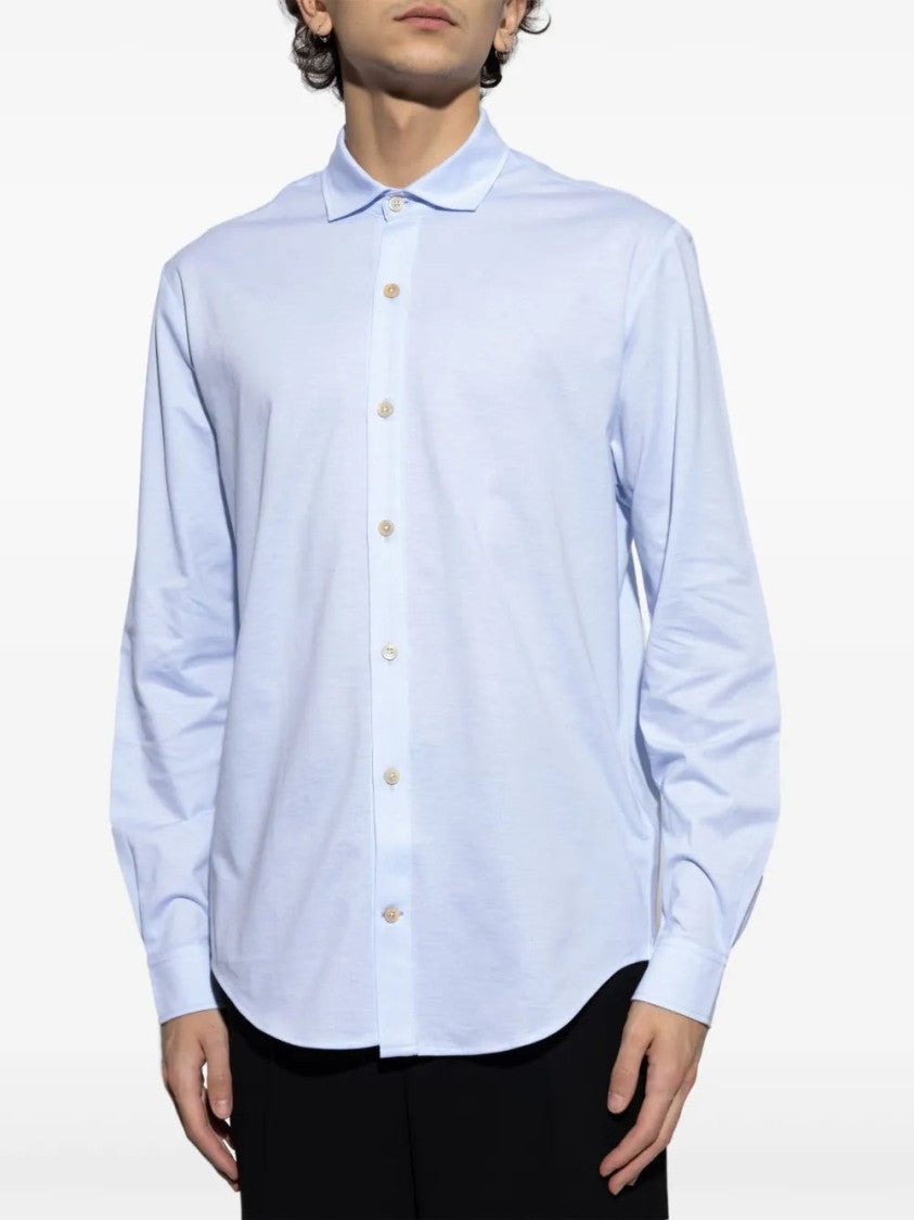 Eleventy Cutaway Collar Shirt
