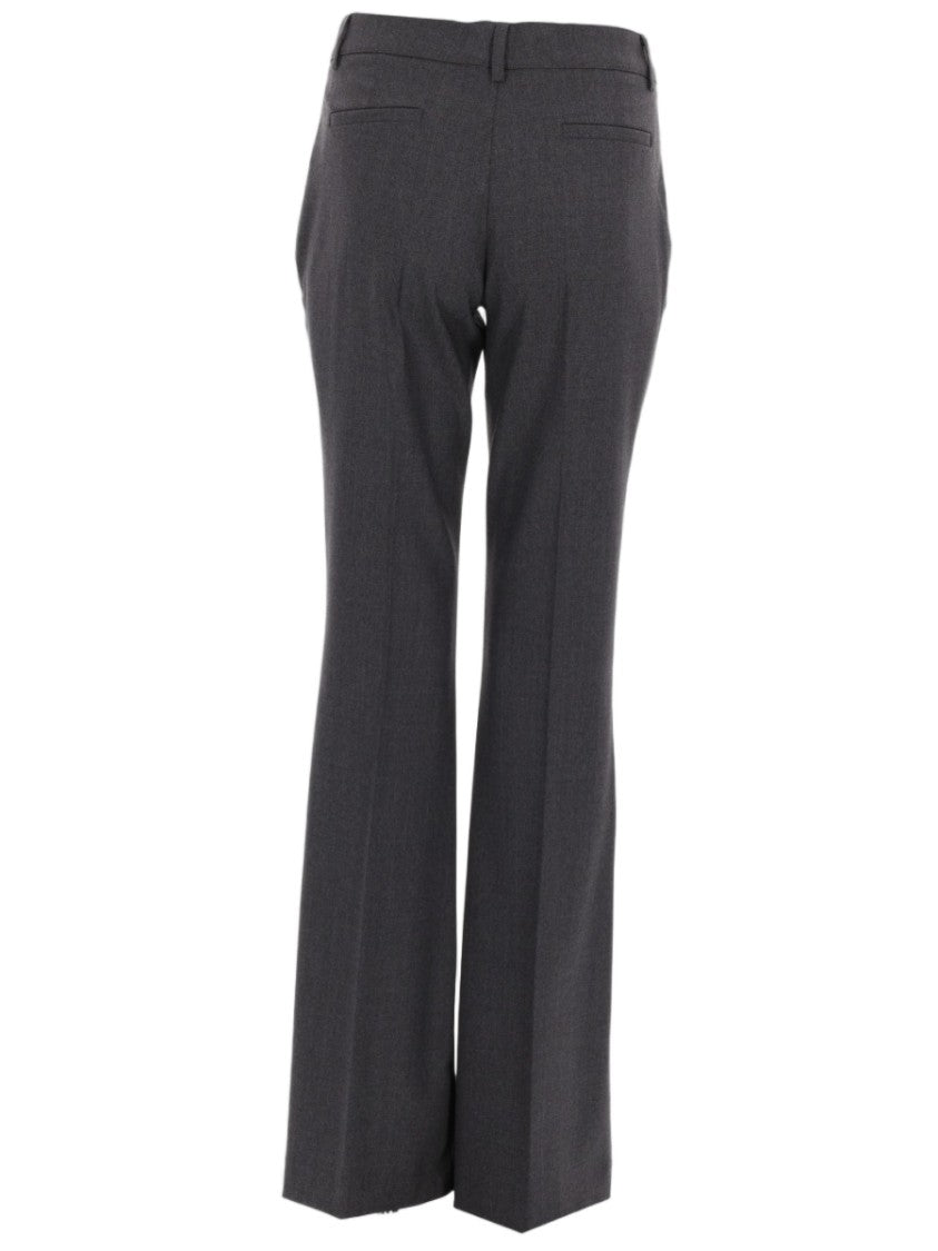 P.A.R.O.S.H. Tailored Straight-Leg Pants With Mid-Rise Waist