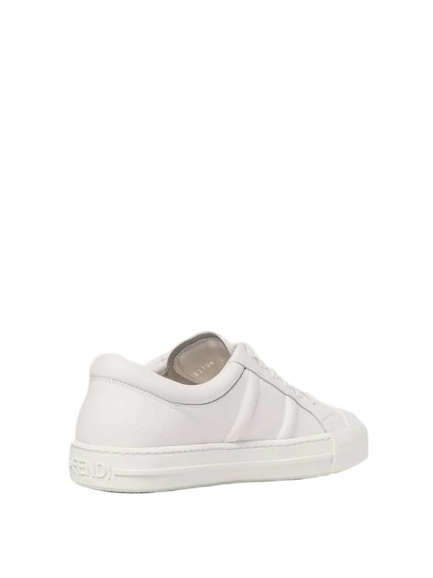 Fendi Low-Top Minimalist Leather Sneakers