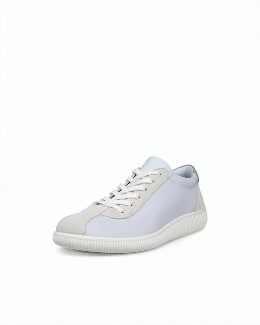 Ecco White Ecco Sneakers With Leather Upper