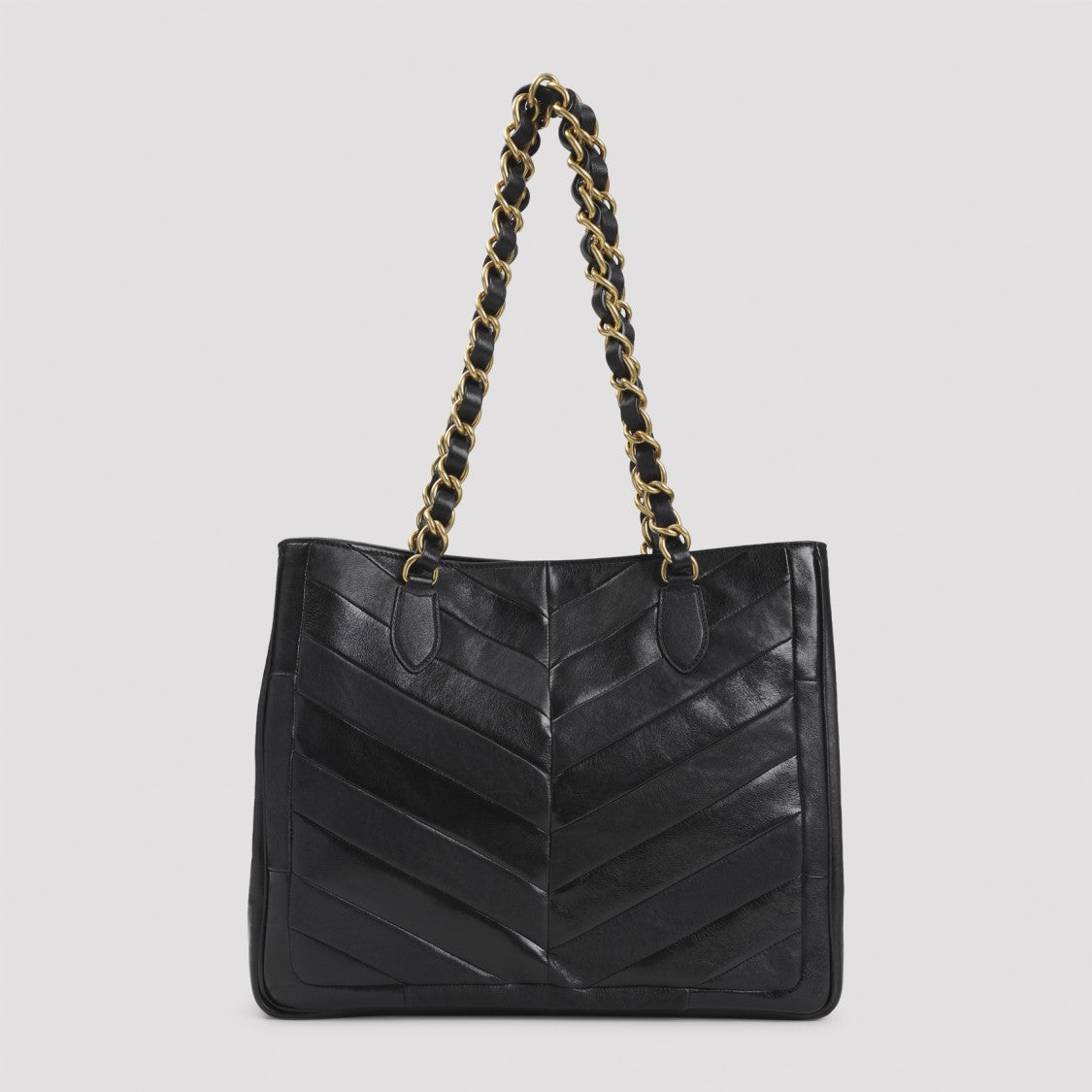 Valentino Garavani Black Lamb Skin Tote Bag