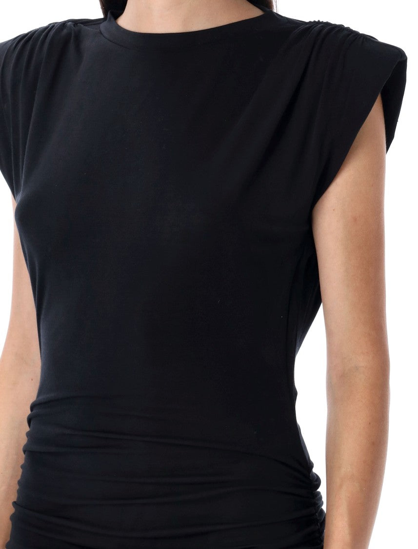 Isabel Marant Étoile Donna Fitted Ruched Midi Dress