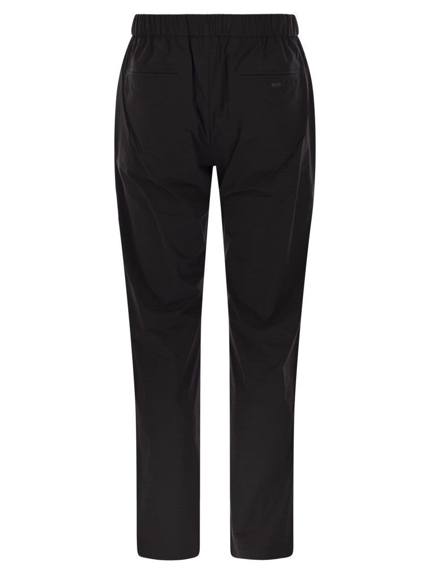 Herno Ultralight Stretch Nylon Trousers With Drawstring Waist