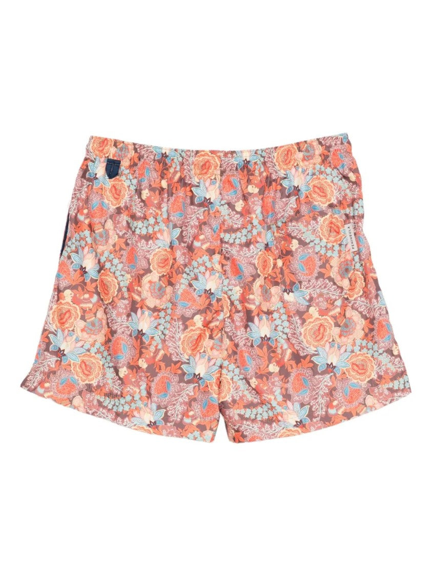 Peninsula Vibrant Floral Swim Shorts With Adjustable Drawstring