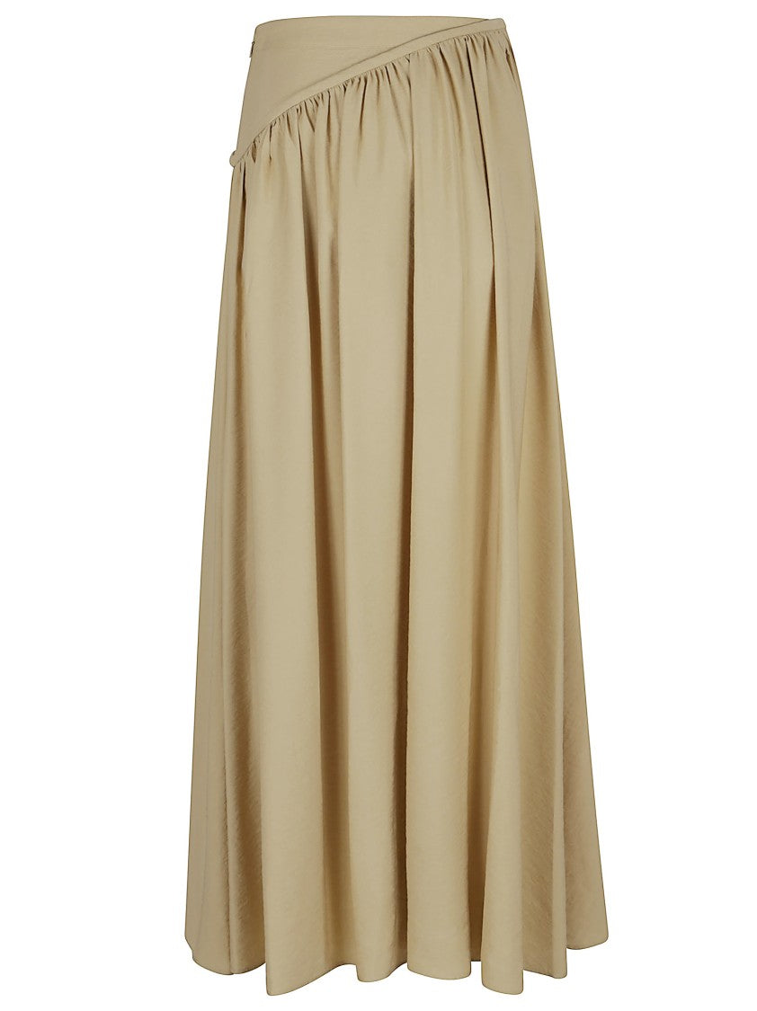 Paco Rabanne Ankle-Length Viscose Twill Skirt