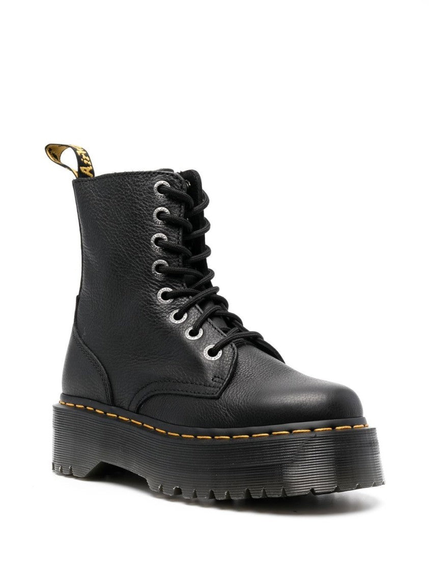 Dr. Martens Smooth Black Leather Ankle Boots