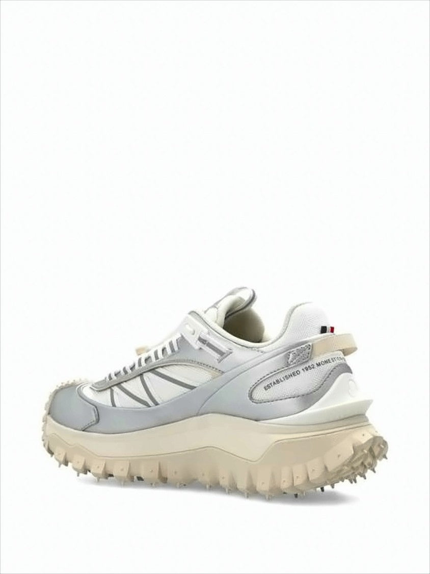 Moncler Sporty Sneakers With Mesh And Polyester Layers