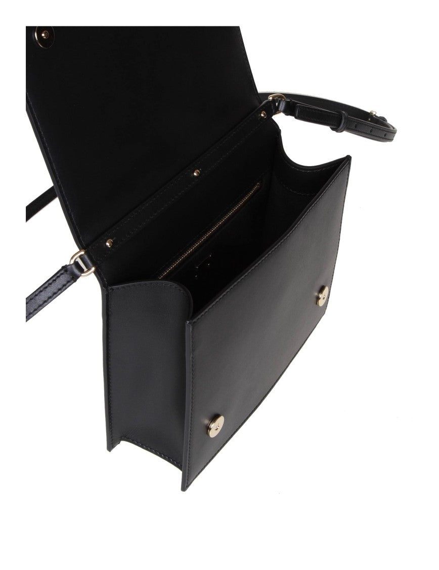 Dolce & Gabbana Crossbody Bag In Leather With Logo