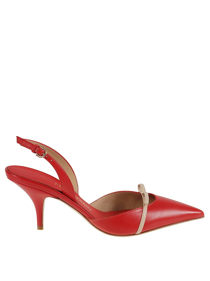 Ferragamo Pointed Toe Slingback Heels