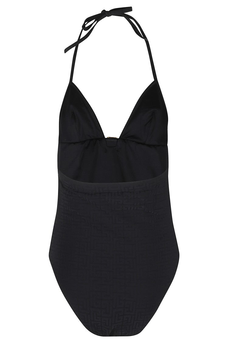Balmain One-Piece Swimsuit - Black