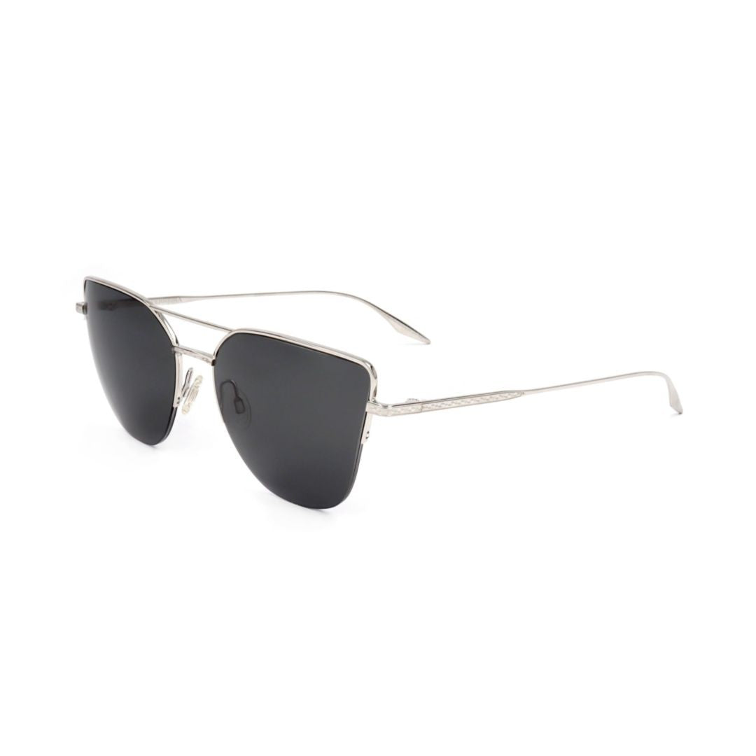 Barton Perreira Bp0090 582Ax Sleek Silver Cat-Eye Sunglasses With Minimalist Charm