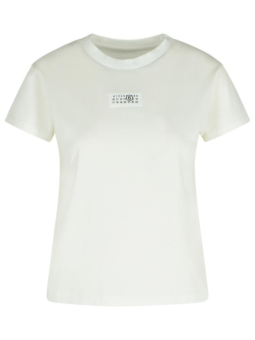 Mm6 By Maison Margiela White Cotton T-Shirt