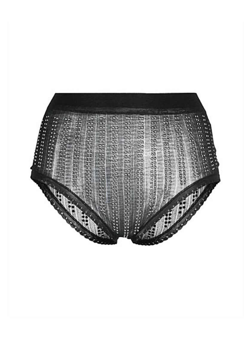 Paco Rabanne High-Waisted Black Briefs