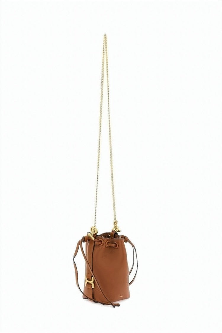 Chloé Textured Cow Leather Bucket-Style Shoulder Bag