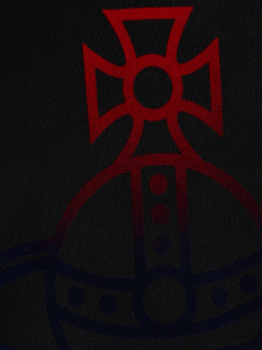 Vivienne Westwood Black Red Star Central Emblem T-Shirt