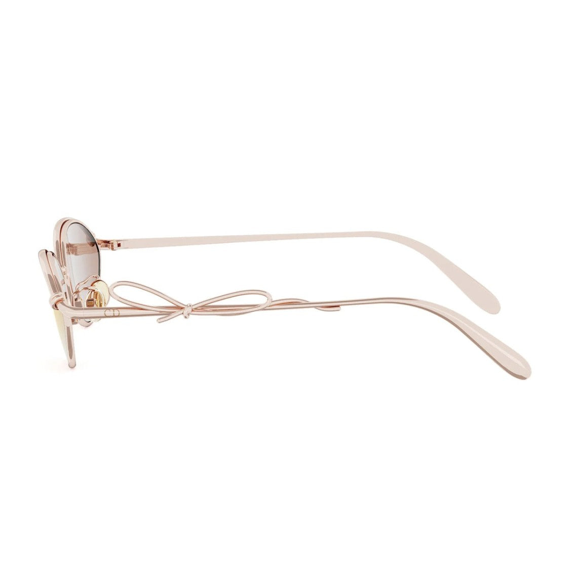 Dior Dior Bow R1u Oval Sunglasses With Delicate Metal Accents