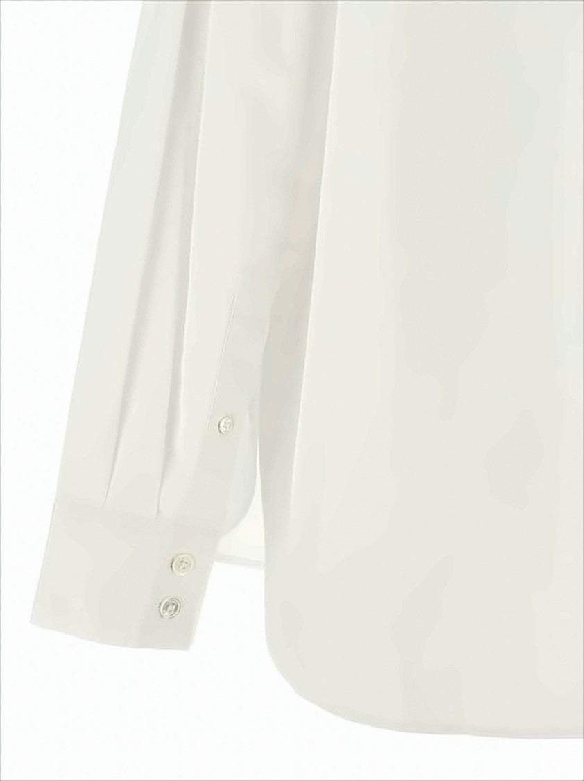 Isabel Marant Classic White Cotton Button-Up Shirt With Pleated Back Detail