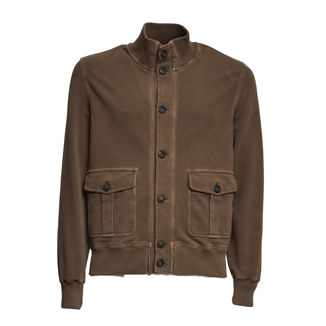 Circolo 1901 Pilot Fleece Button-Up Bomber Jacket
