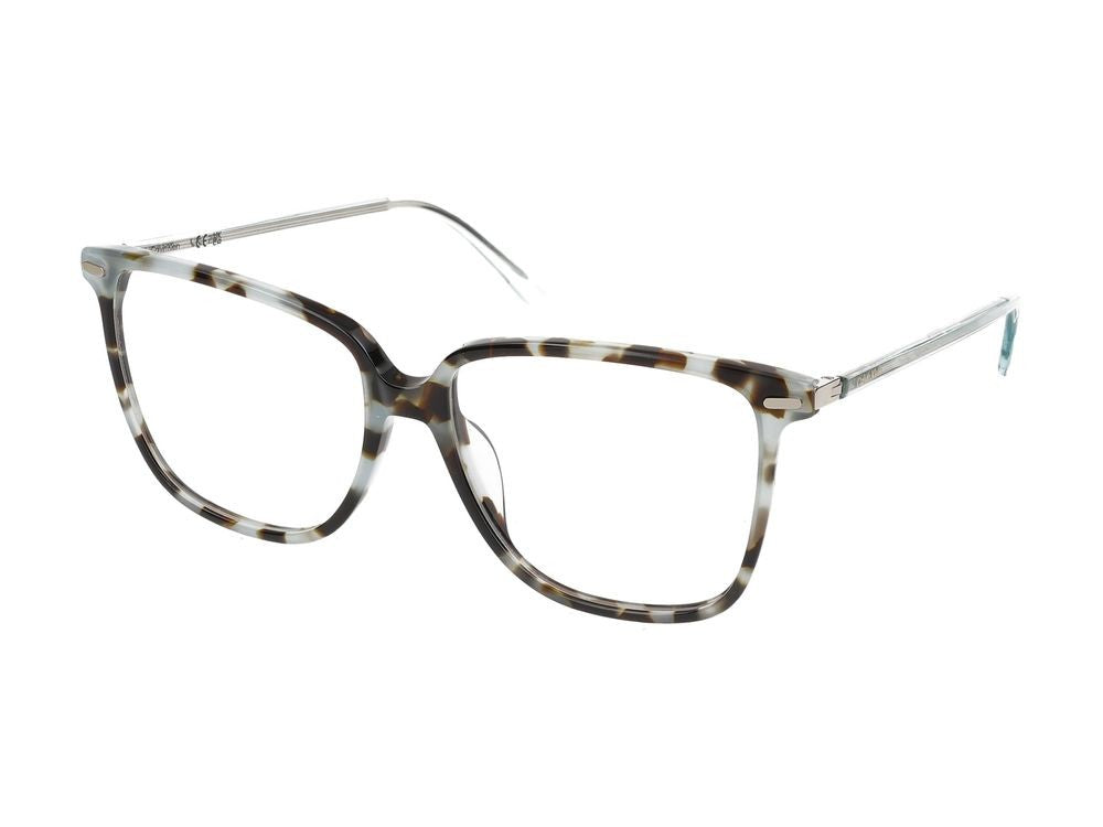Calvin Klein Aqua Tortoise Ck22543 Acetate Square Eyeglasses
